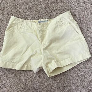 Yellow khaki shorts